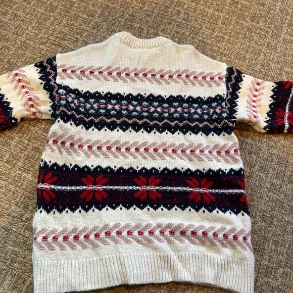 ZARA FAIR ISLE Sweater Oversized Ski COZY HOLIDAY SIZE SMALL - Picture 2 of 6